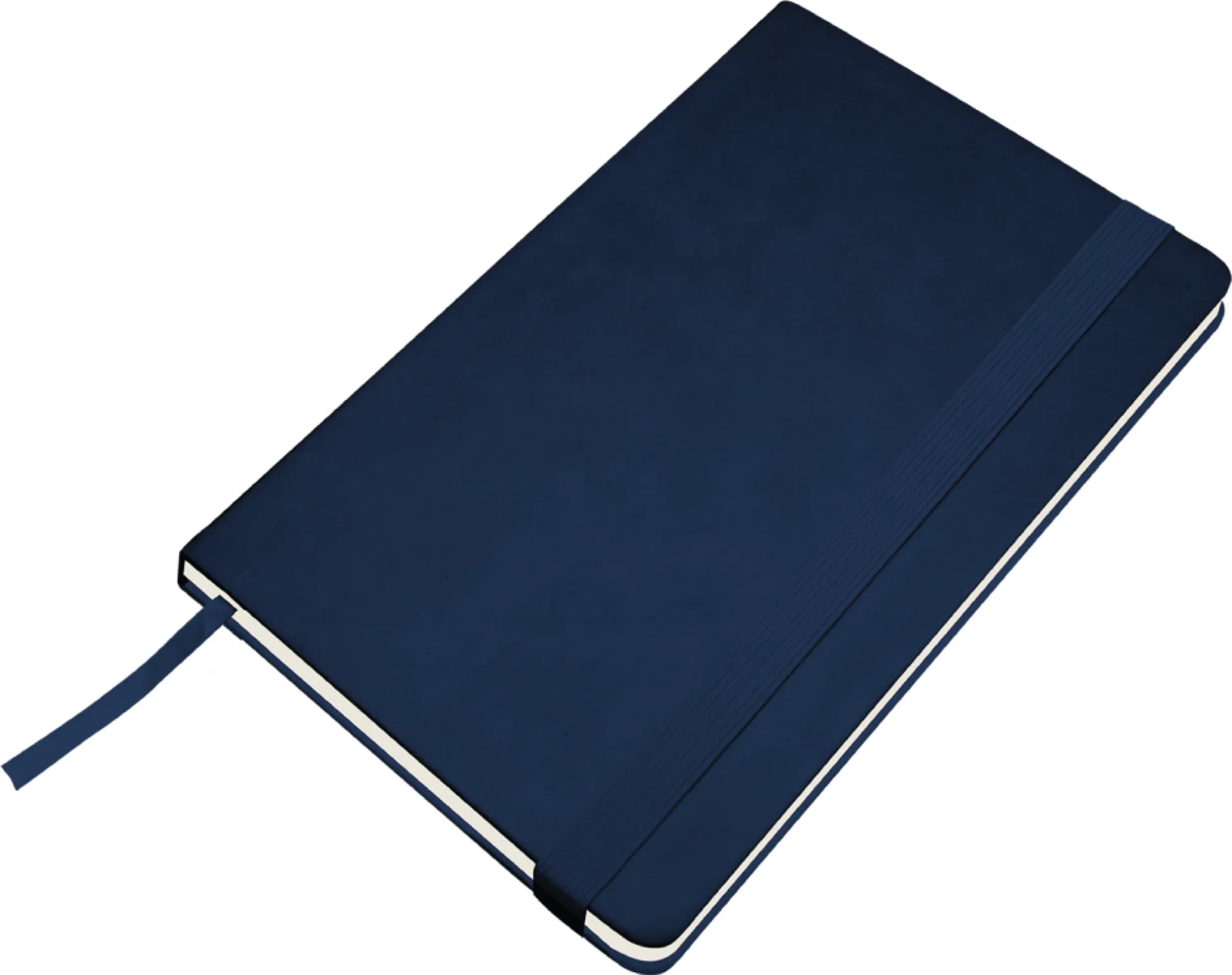 PU Leather A5 Notebook (Blue) logo