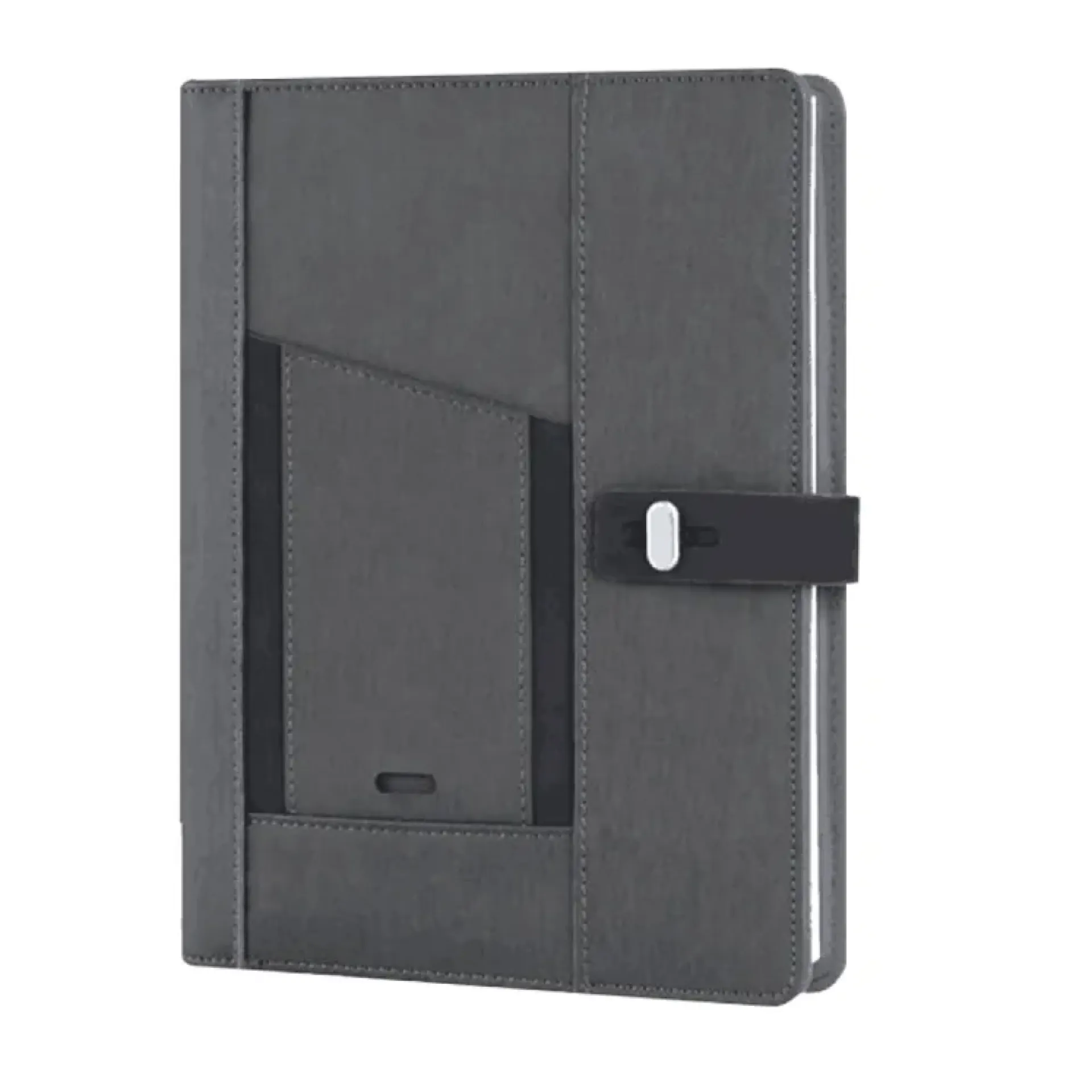 A5 Notebook Portfolio with Built-In 5000 mAh Power Bank Qi WirelessPoster