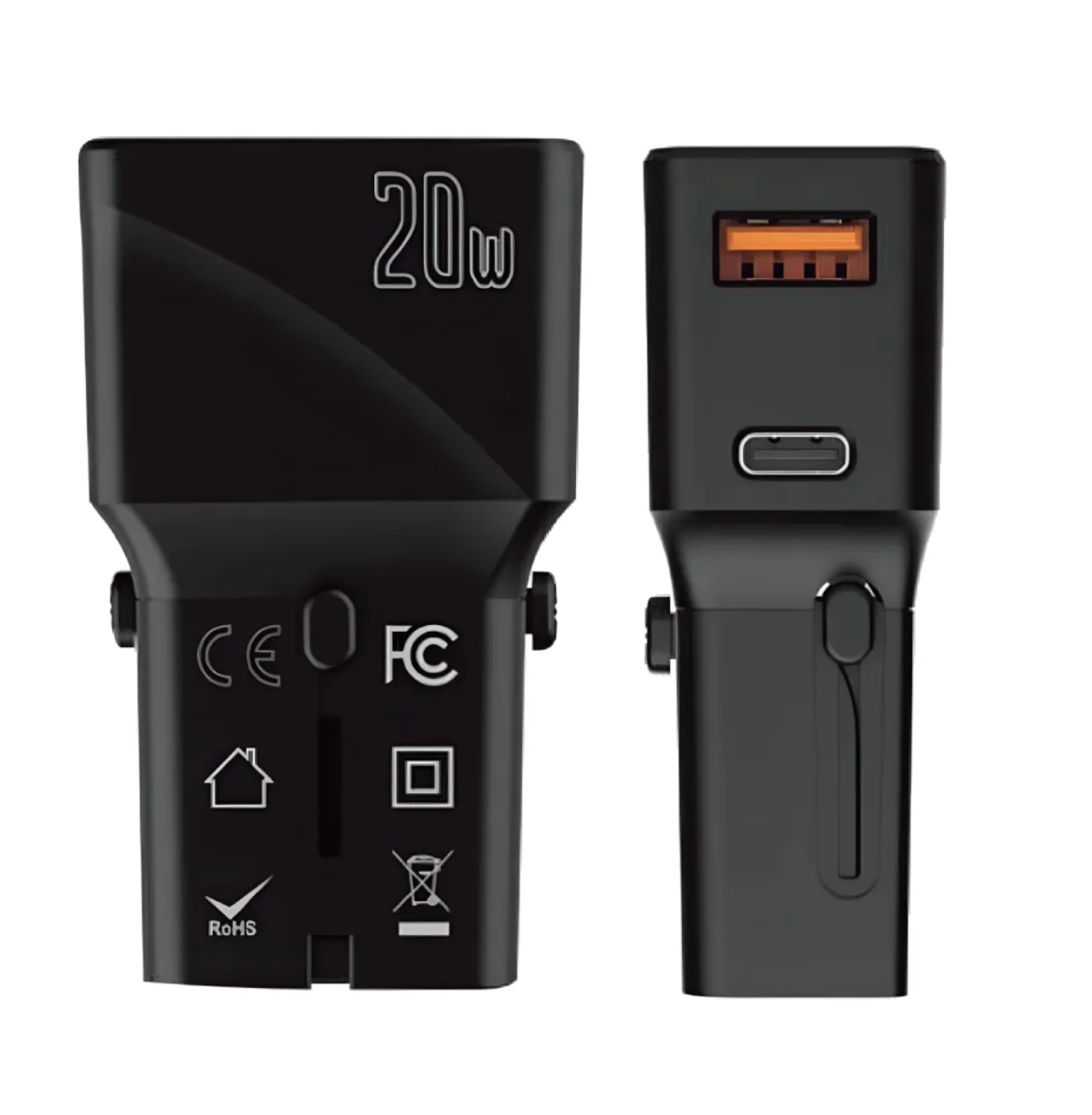 Travel Charger pocket size travel charger logo